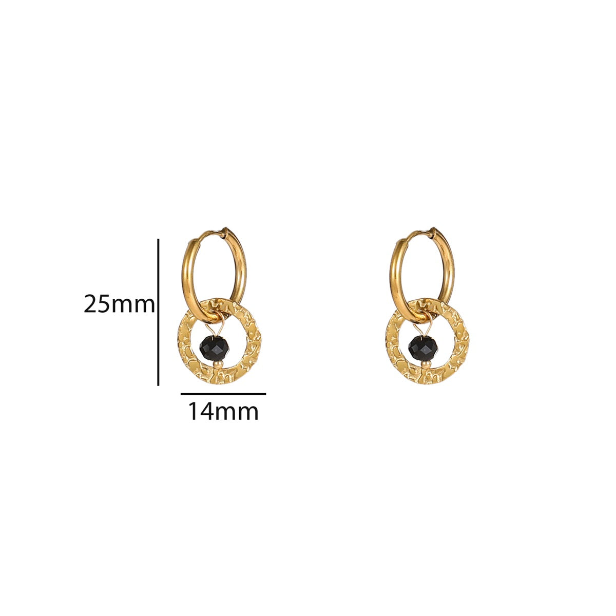 Hammered Ring Hoops