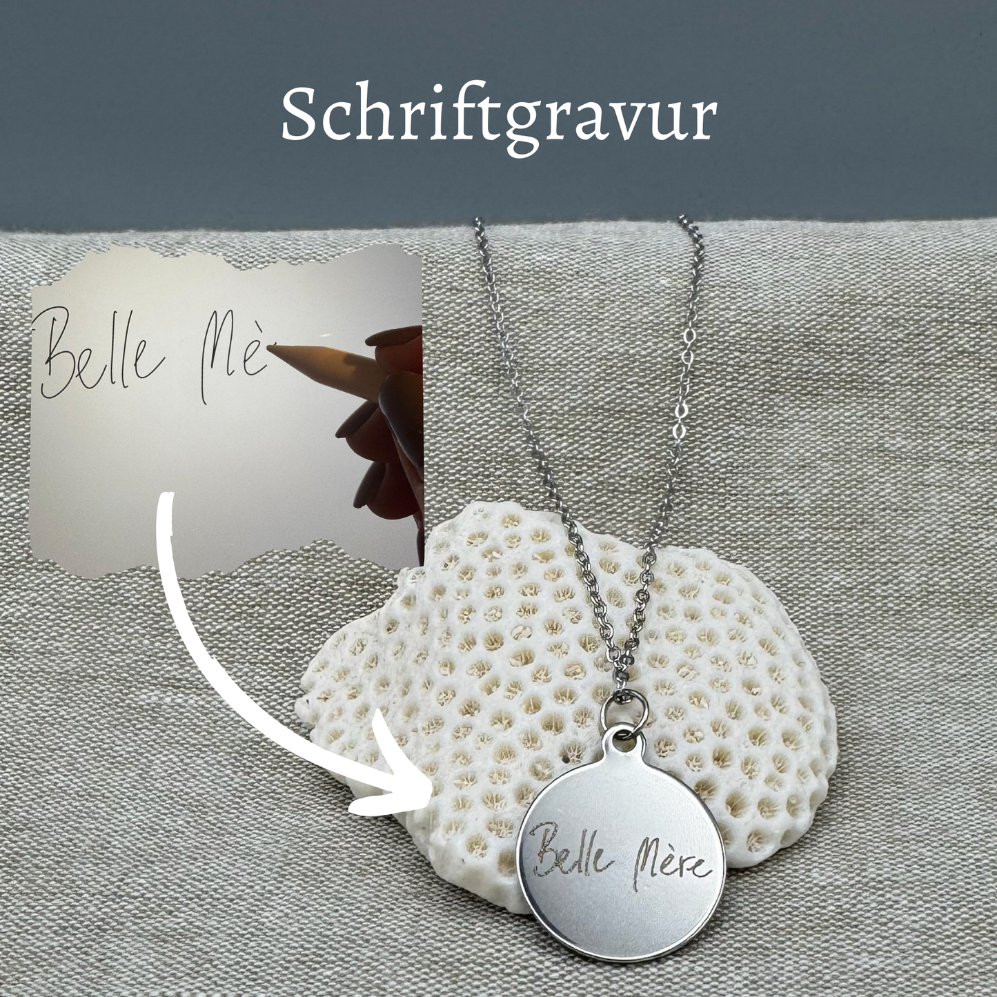 Kette mit individueller Gravur - Gold