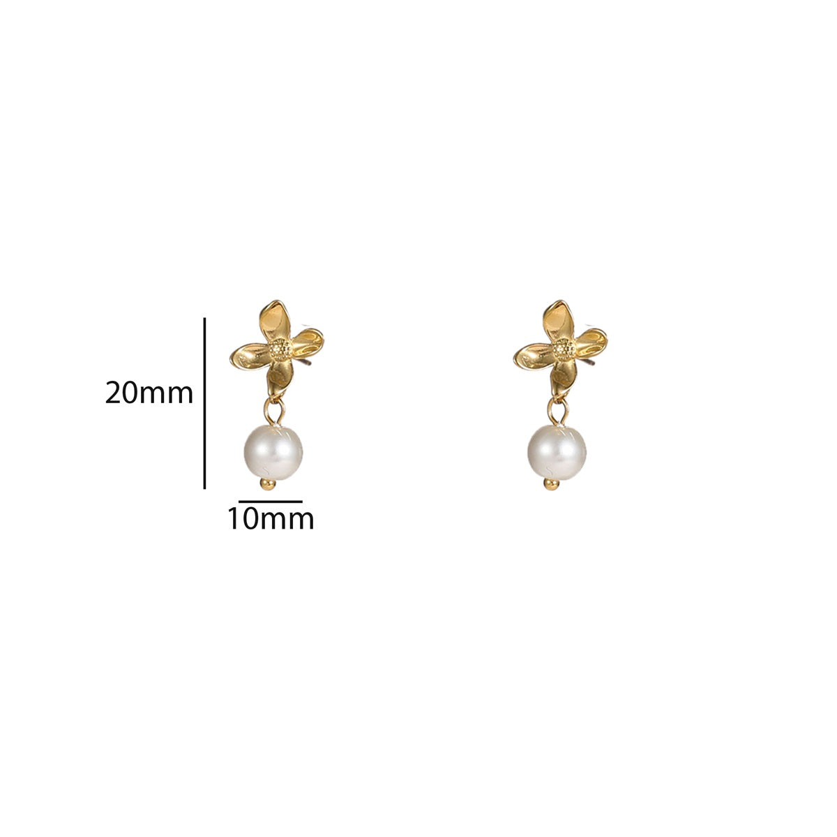Pearly Flower Earring