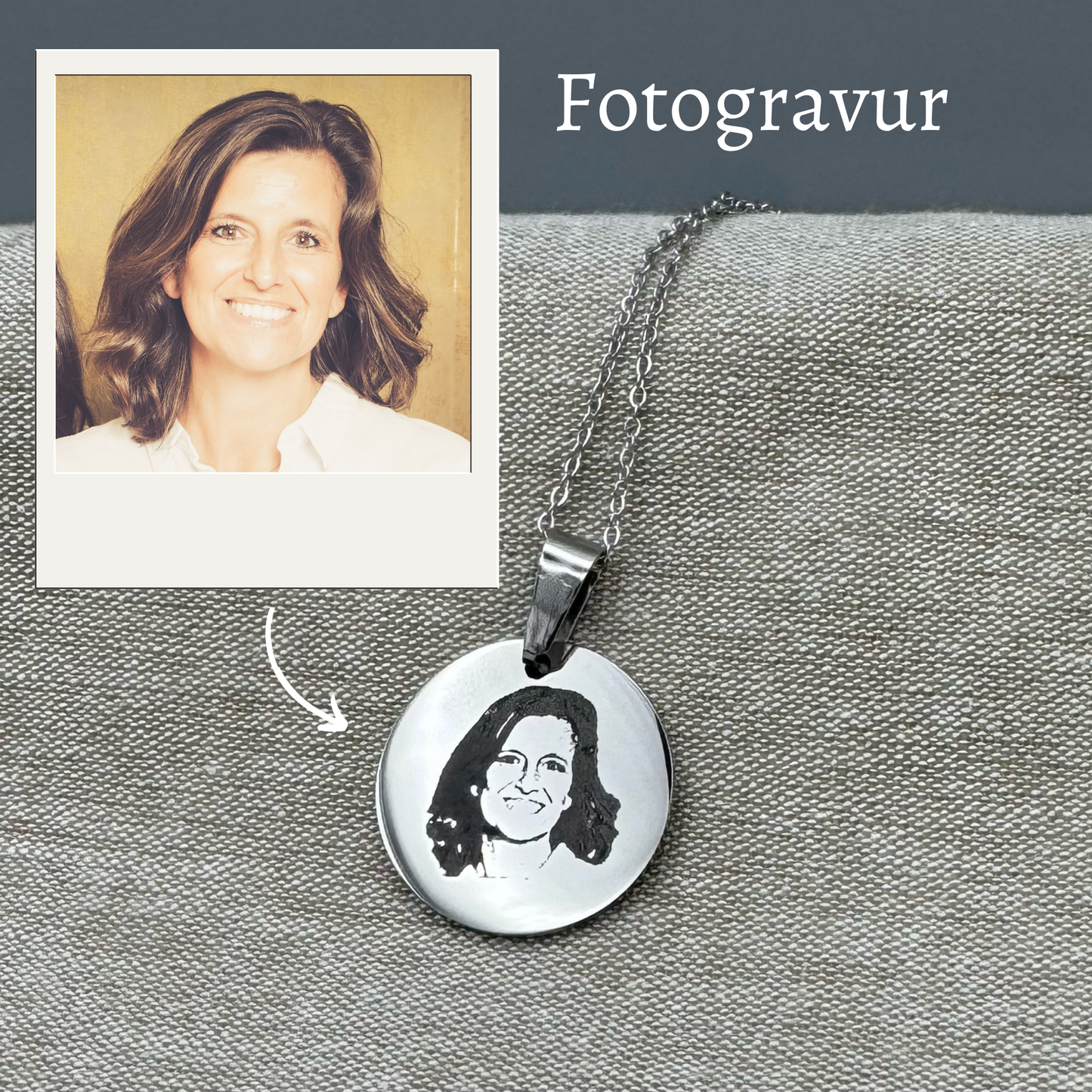 Kette mit individueller Gravur - Gold