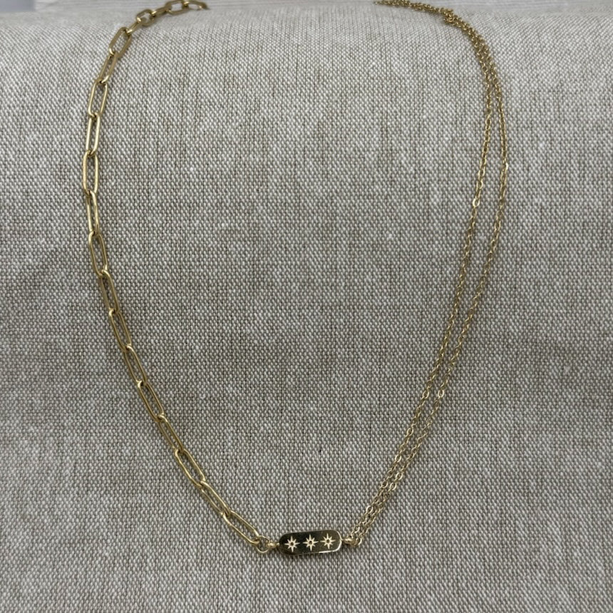 Triple Star Necklace