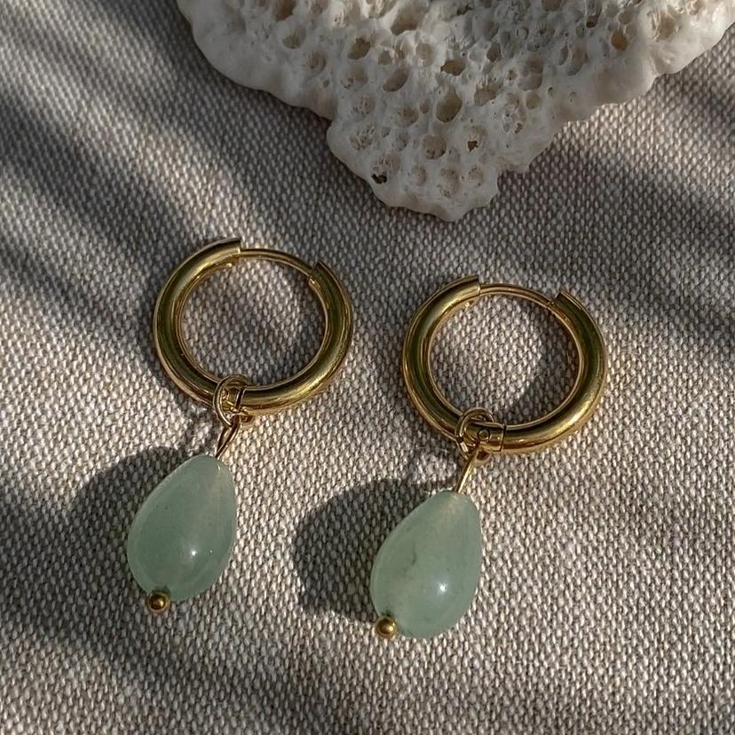 Stone Hoops Grün