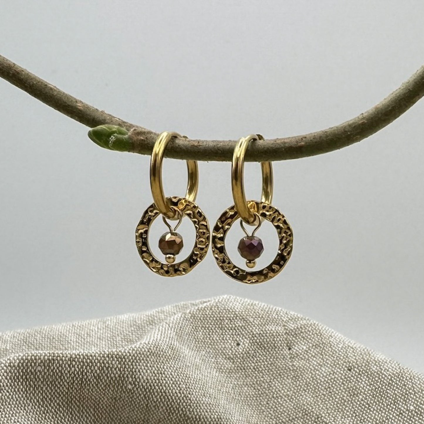 Hammered Ring Hoops