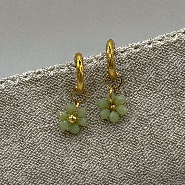 Daisy Hoops Salbeigrün