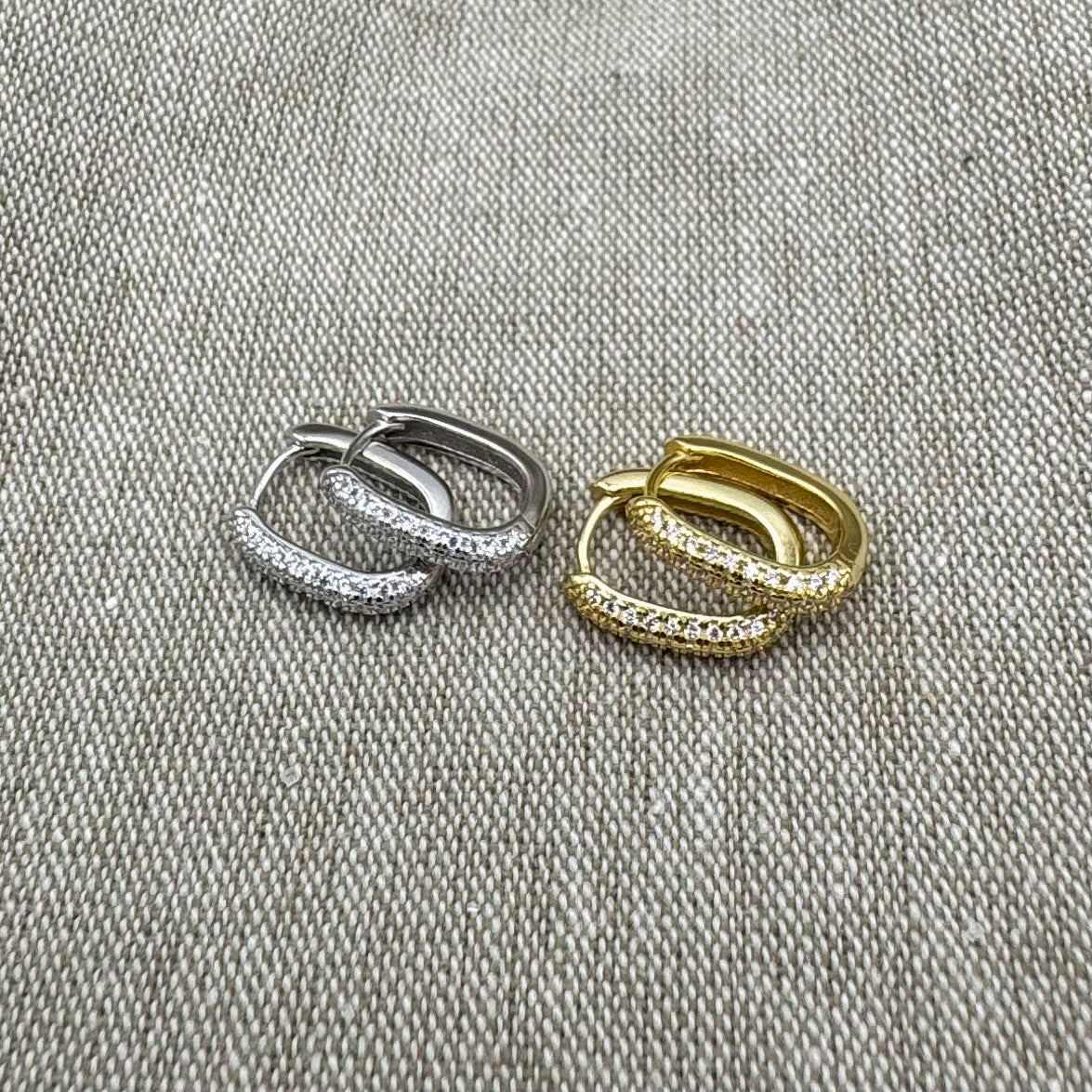Shiny Oval Hoops