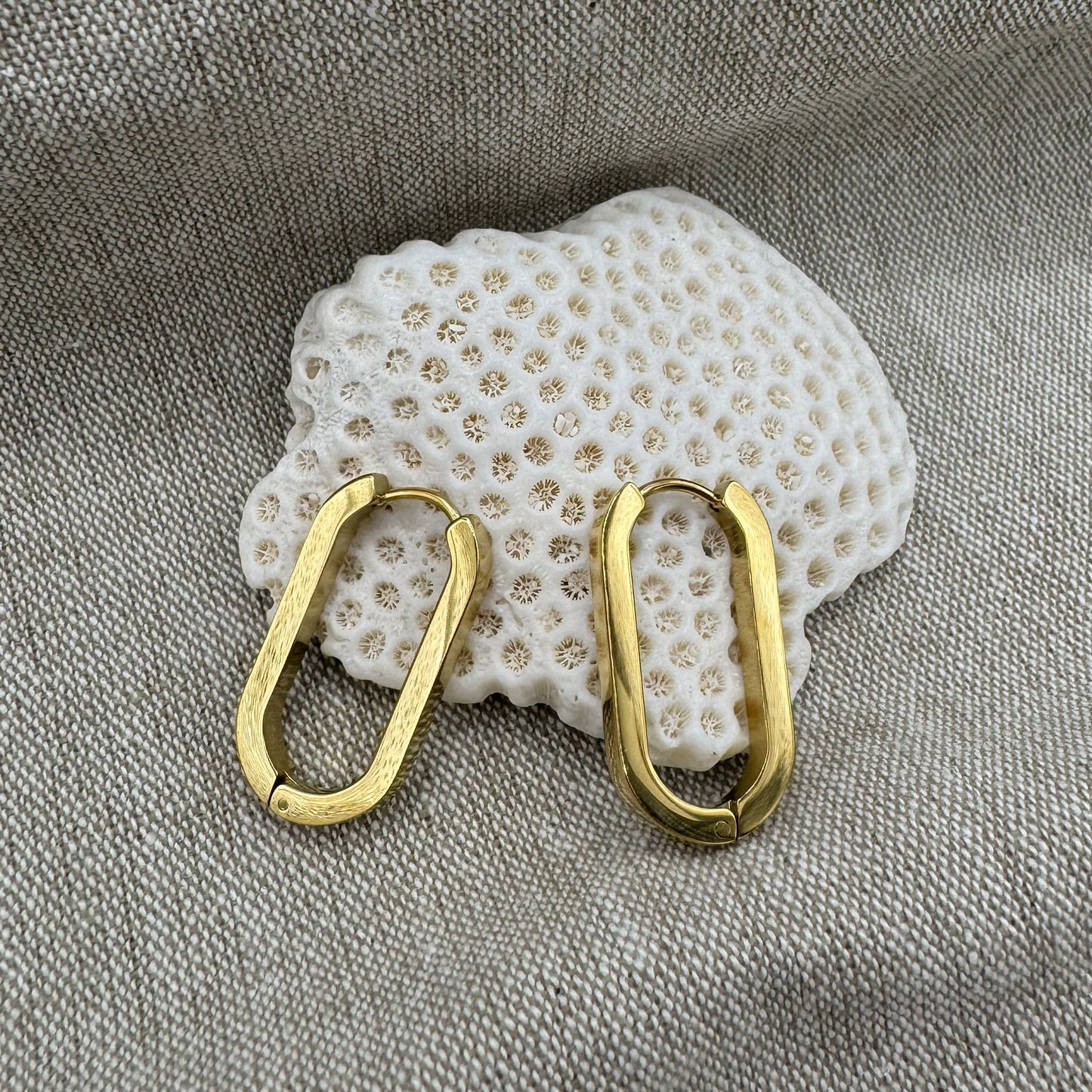 Edgy Oval Hoops
