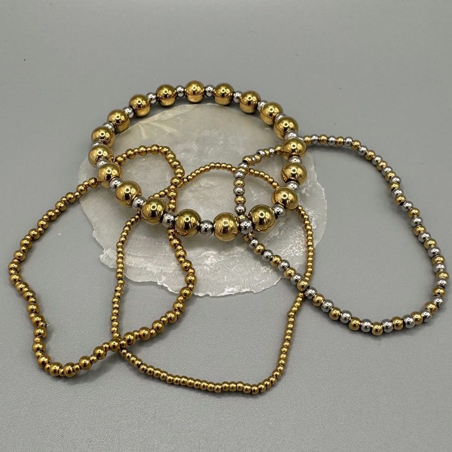 Bicolor Bead Bracelet Small