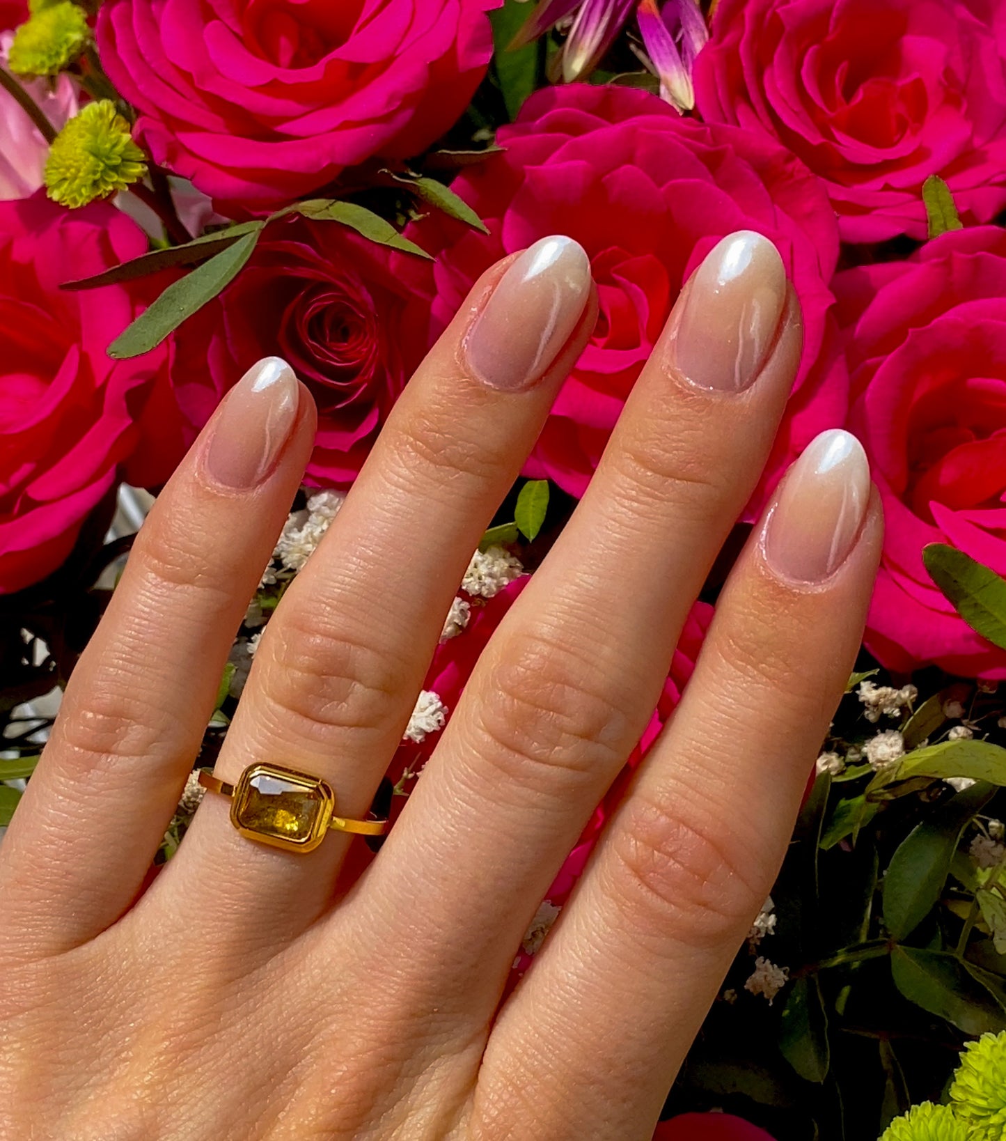 Peachstone Ring