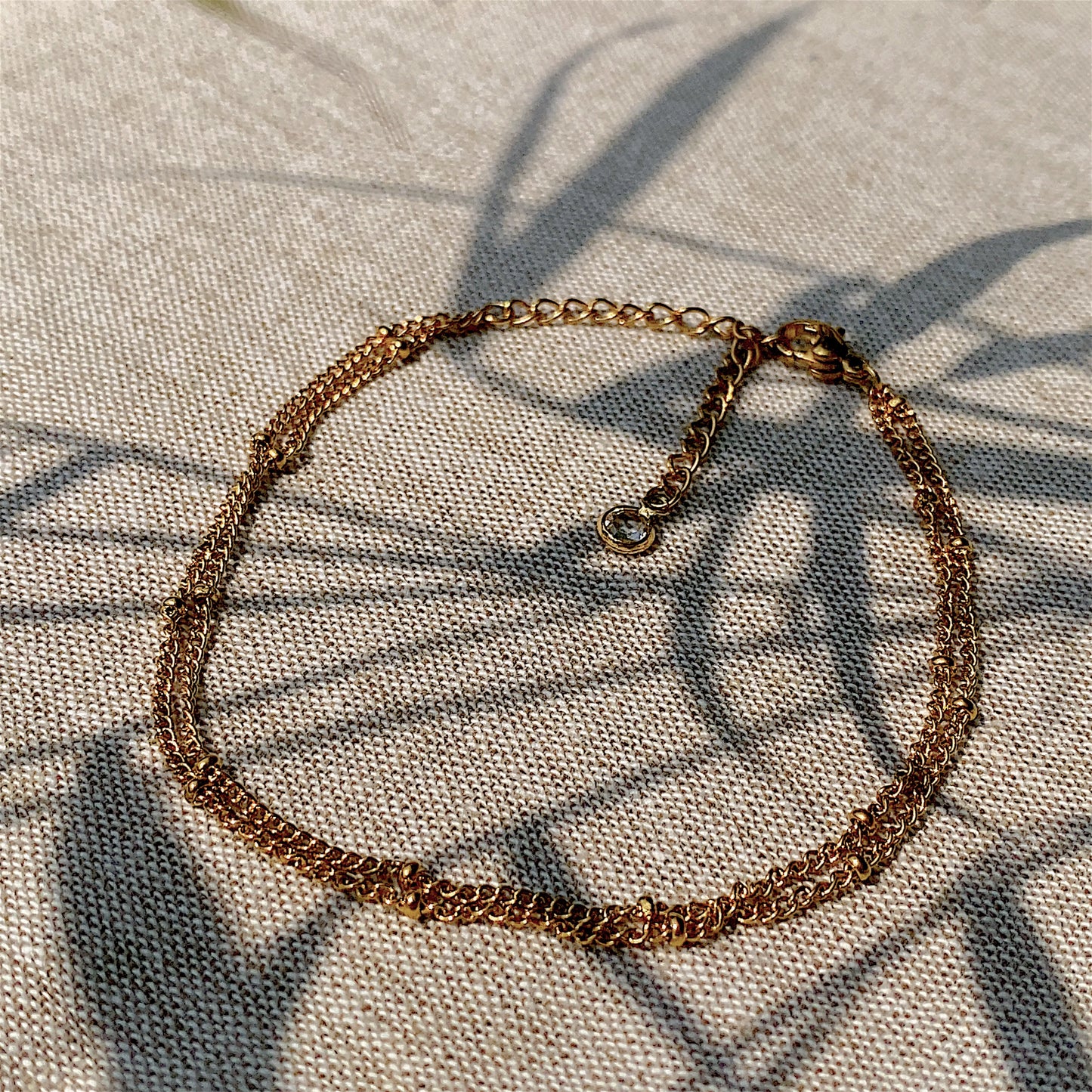 Double Chain Bracelet Gold