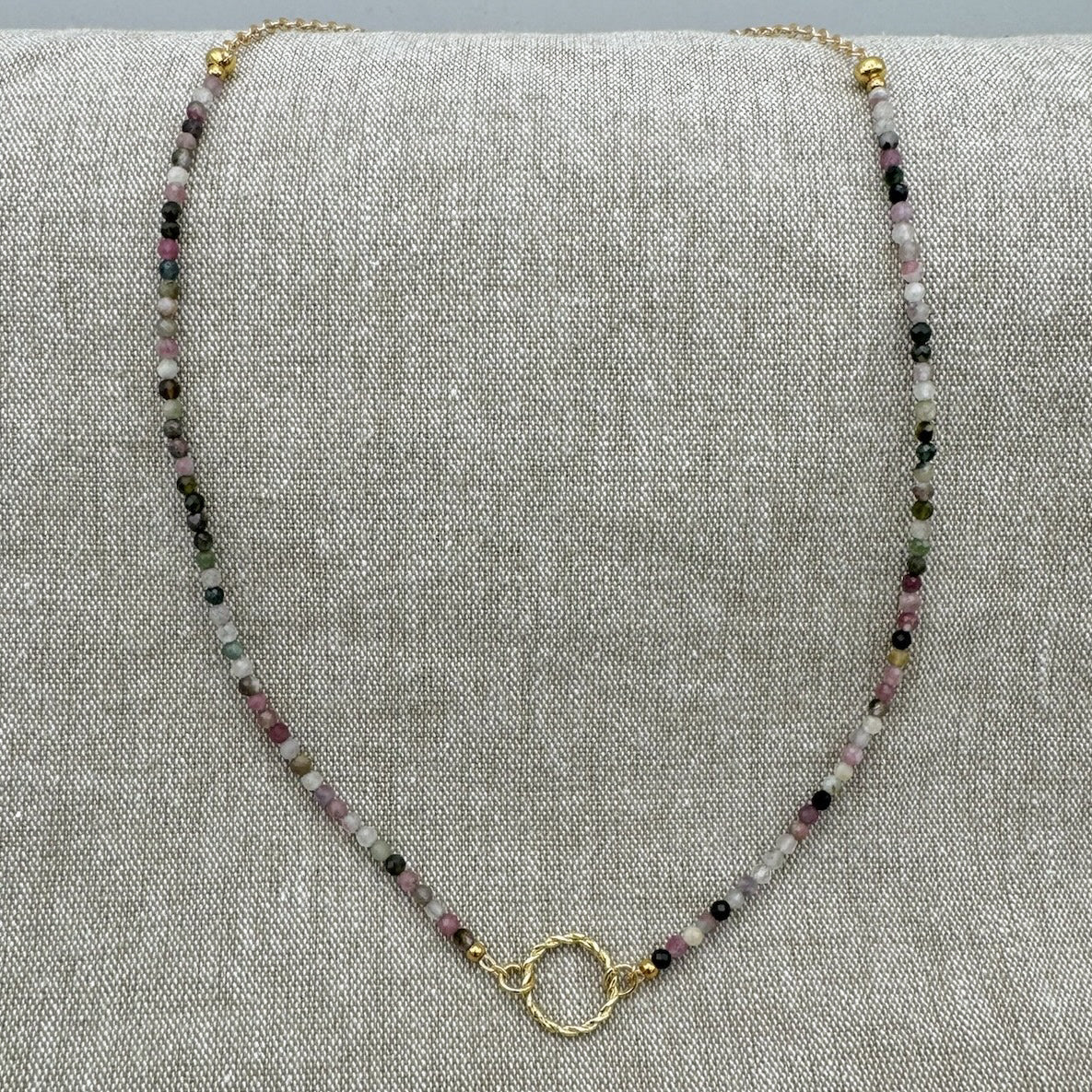Unique Twisted Ring Necklace