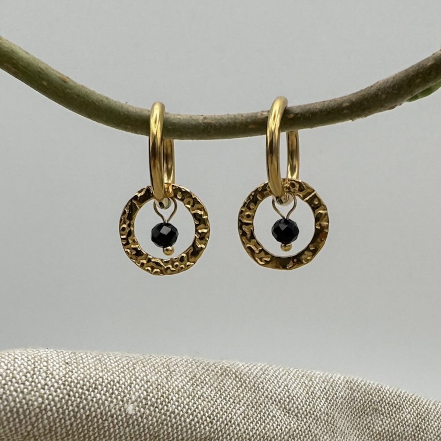 Hammered Ring Hoops
