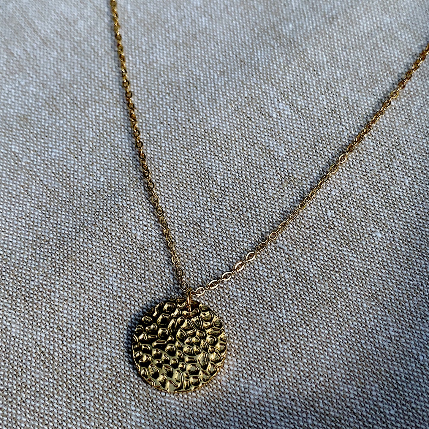 Golden Plate Necklace Gold