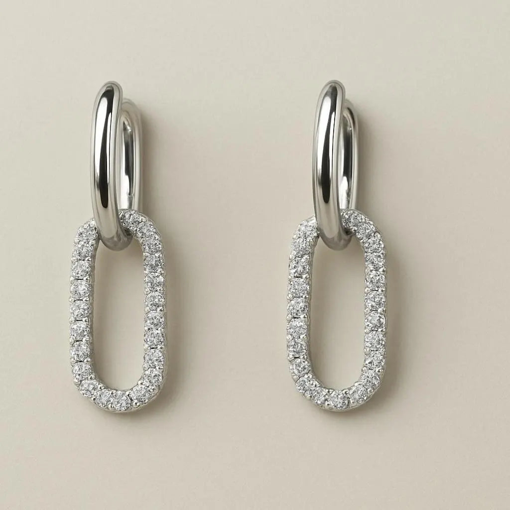 Crystal Round Hoops