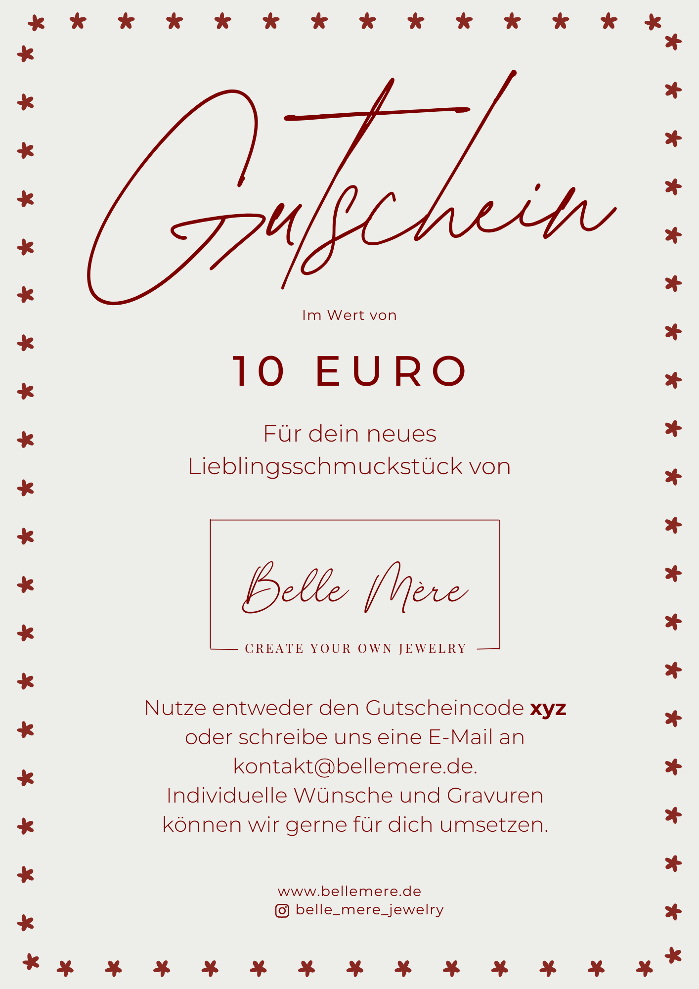 Belle Mère Gutschein