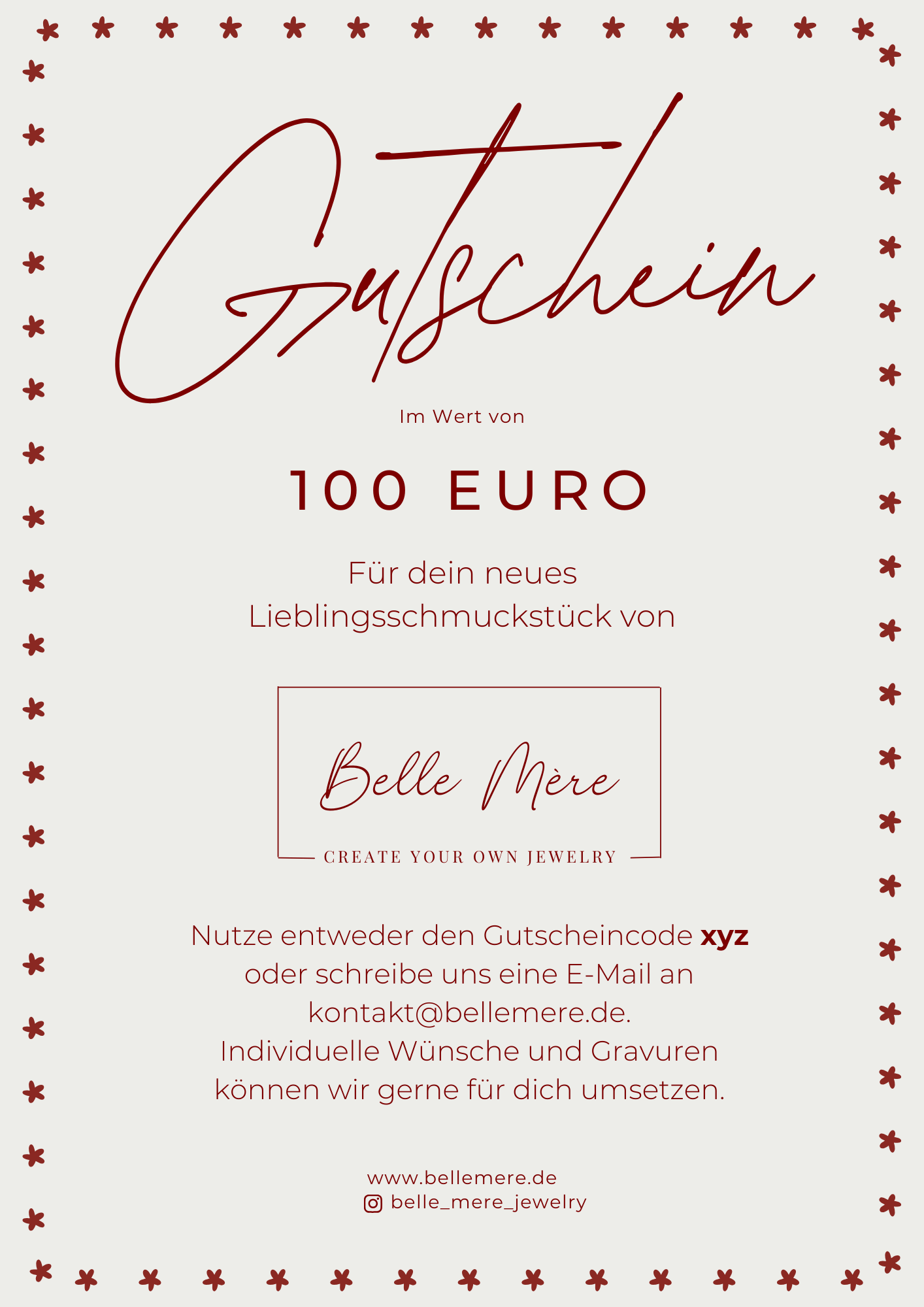 Belle Mère Gutschein