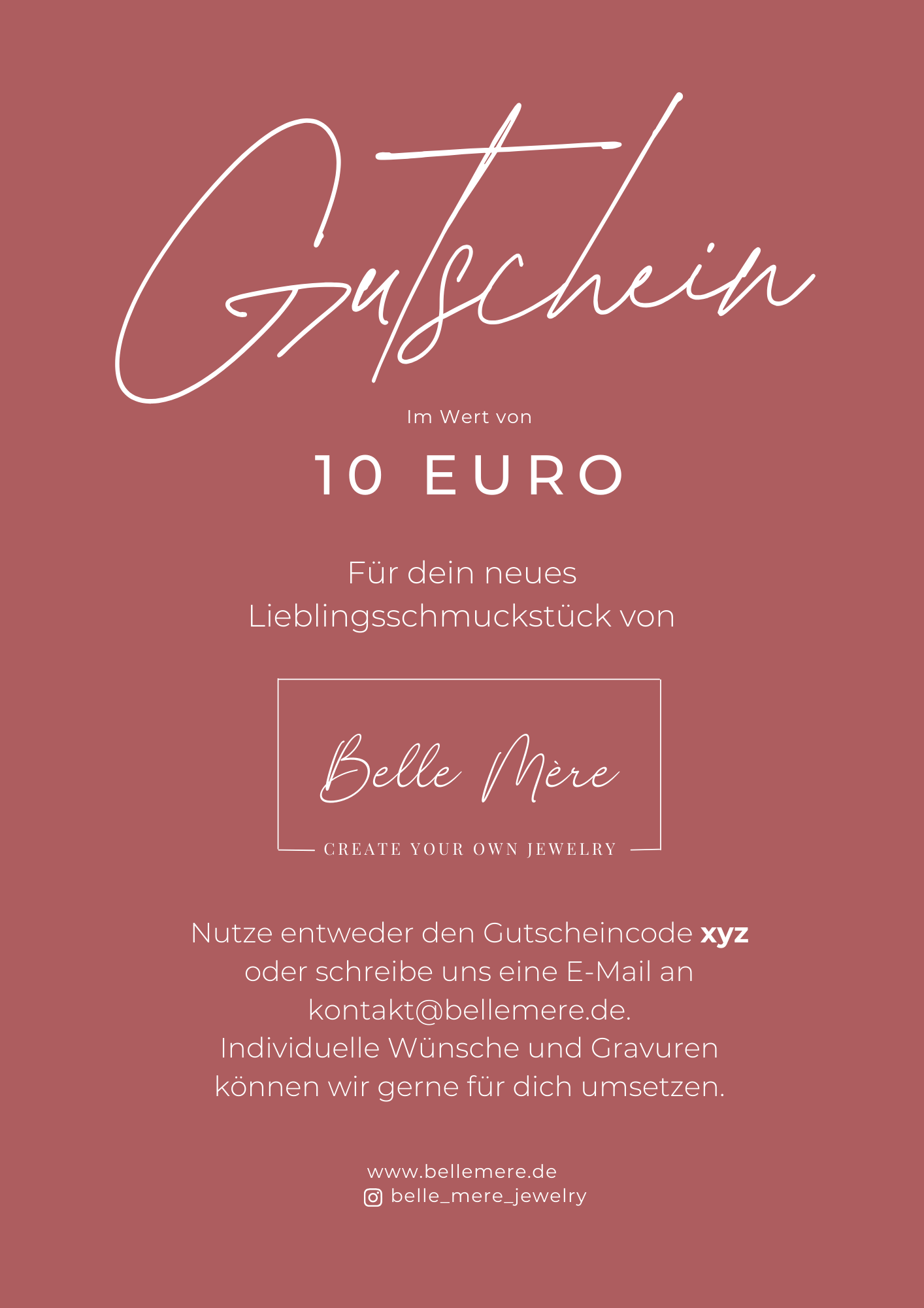 Belle Mère Gutschein