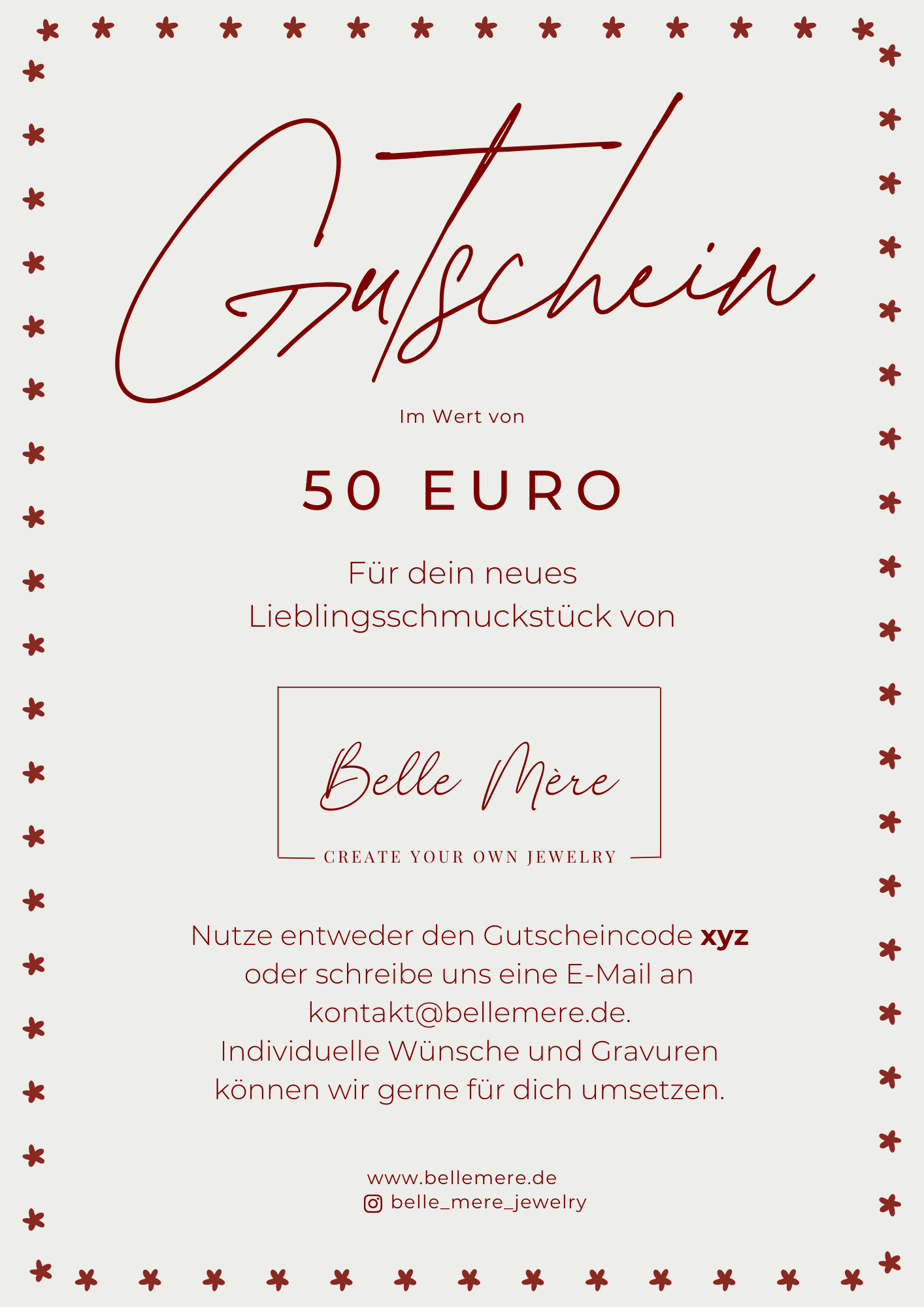 Belle Mère Gutschein