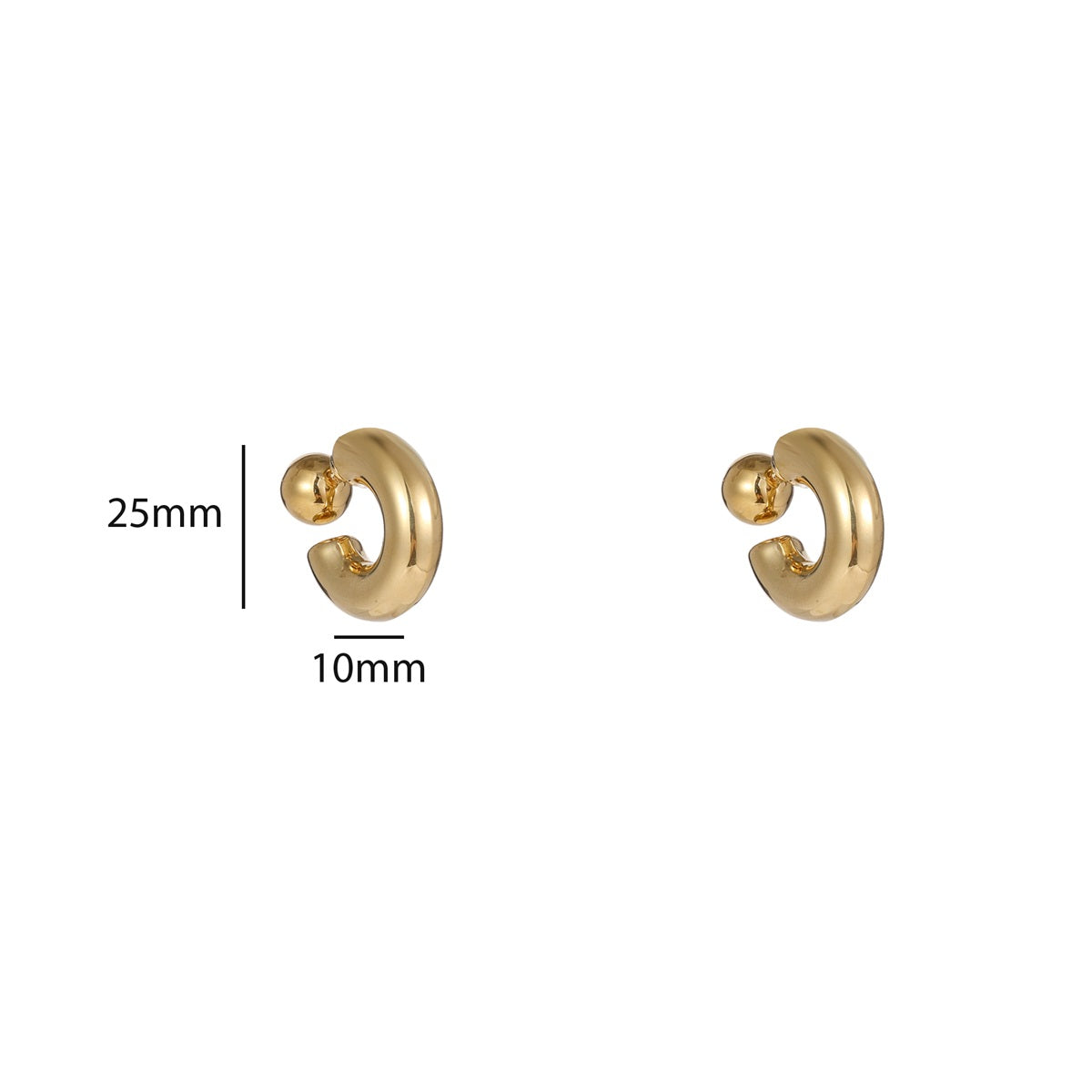 Reversible Golden Hoops