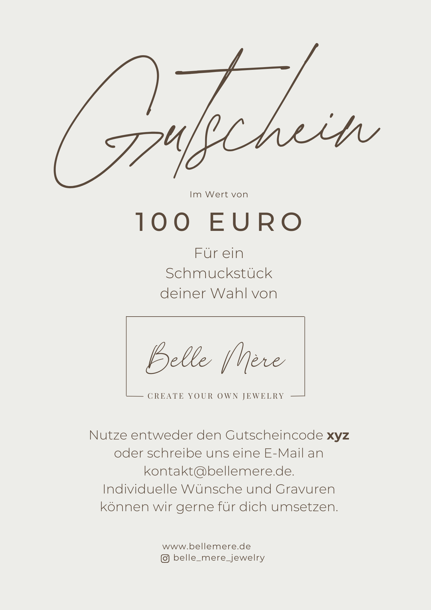Belle Mère Gutschein