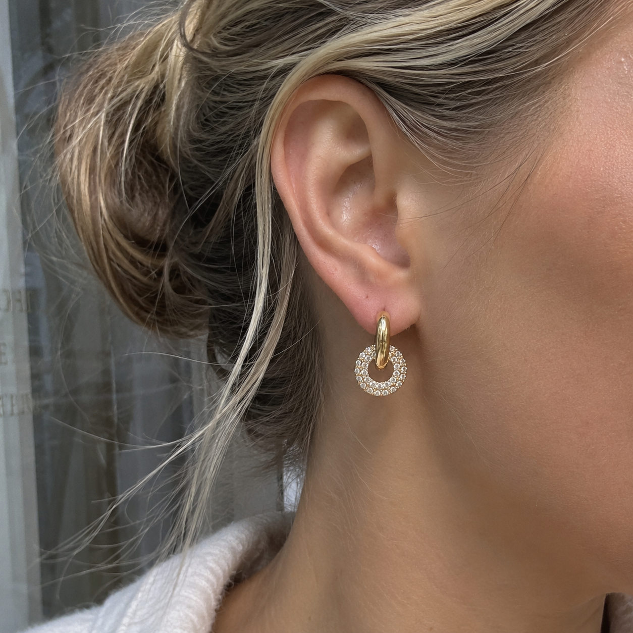 Diamond Ring Hoops