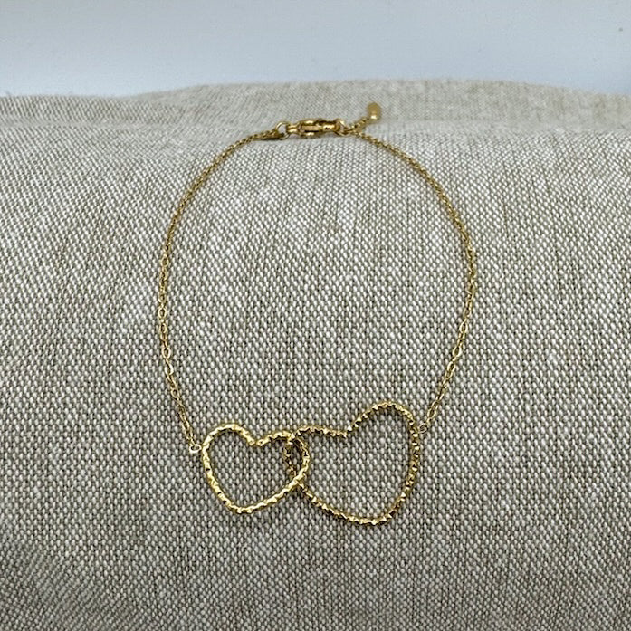 Double Heart Bracelet