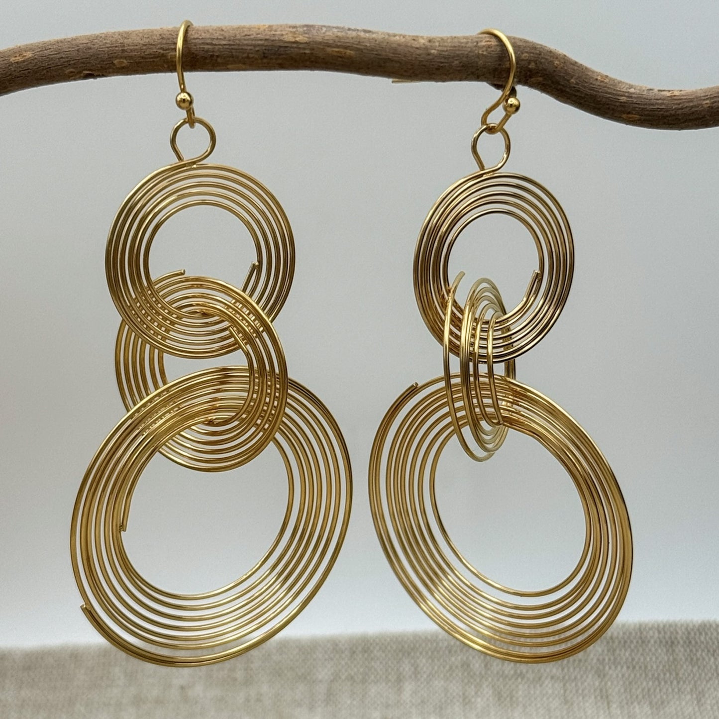Twisted Ring Earring