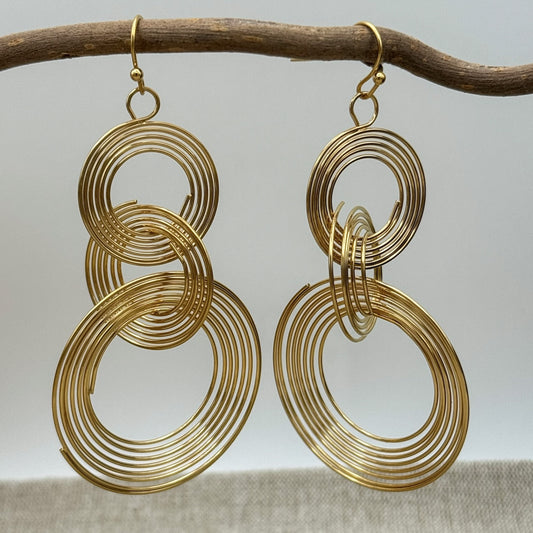 Twisted Ring Earring