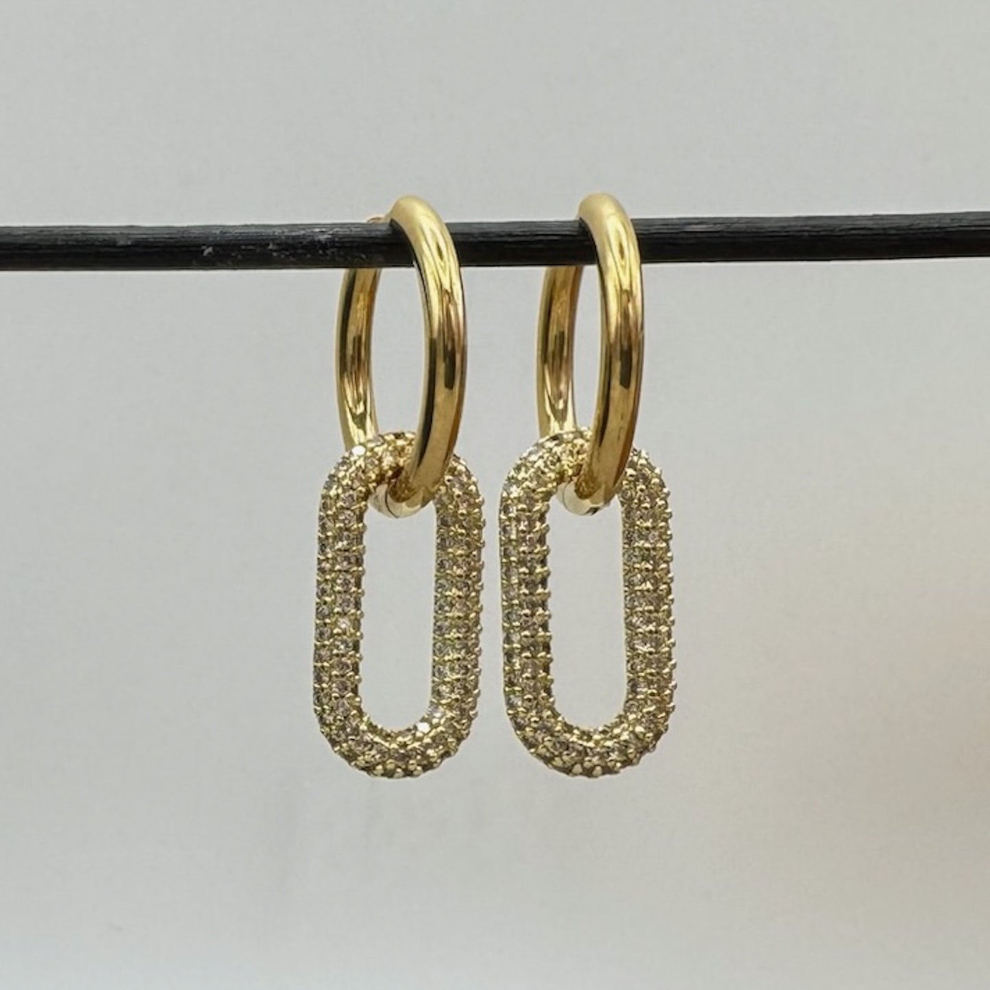 Crystal Round Hoops
