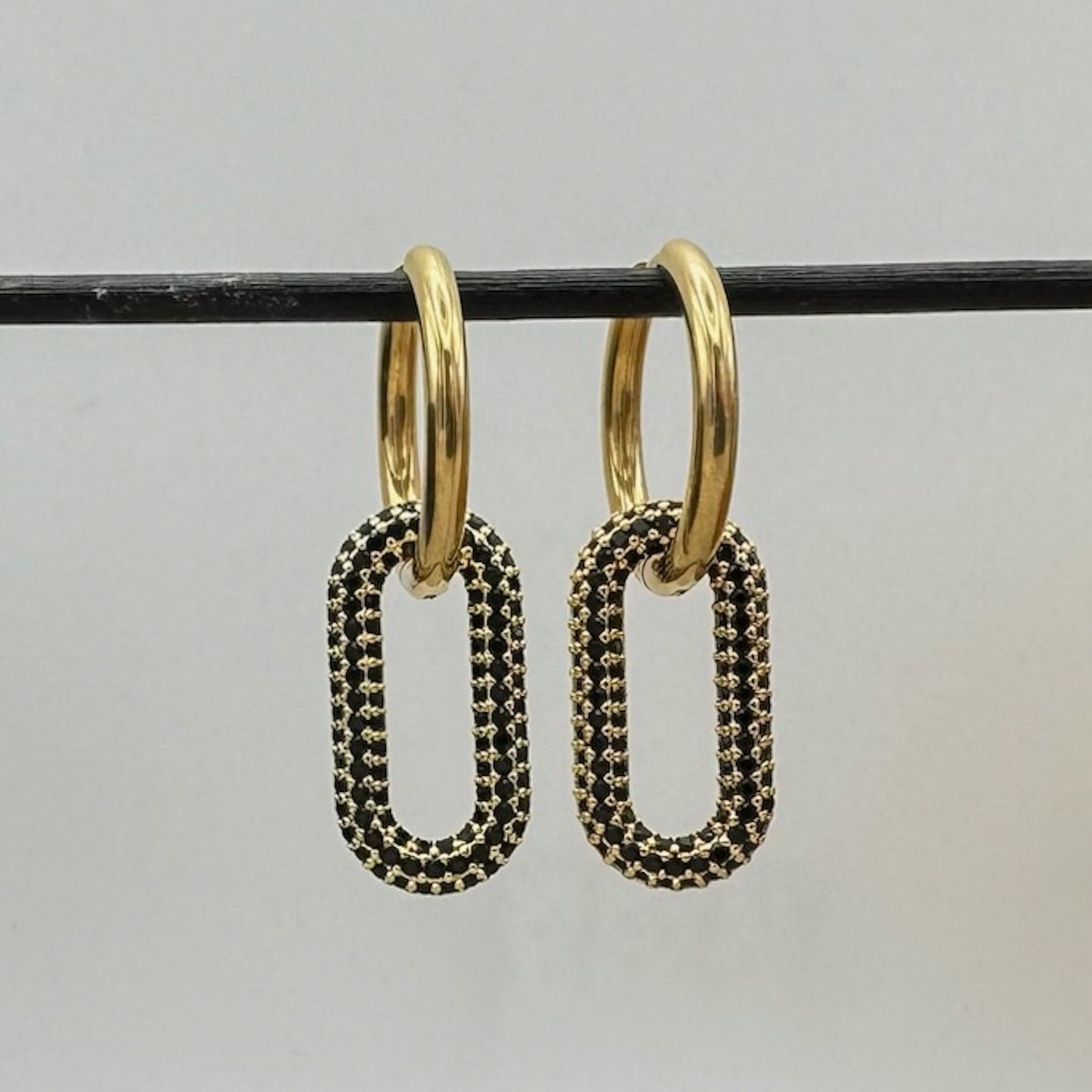 Crystal Round Hoops