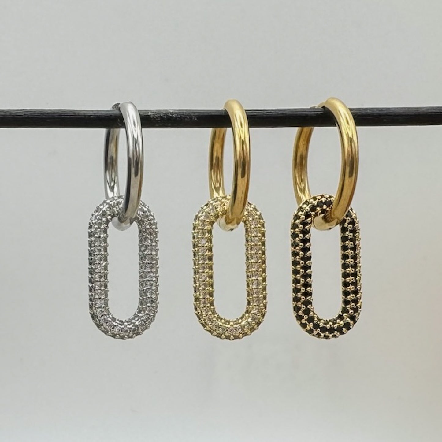 Crystal Round Hoops