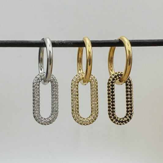 Crystal Round Hoops