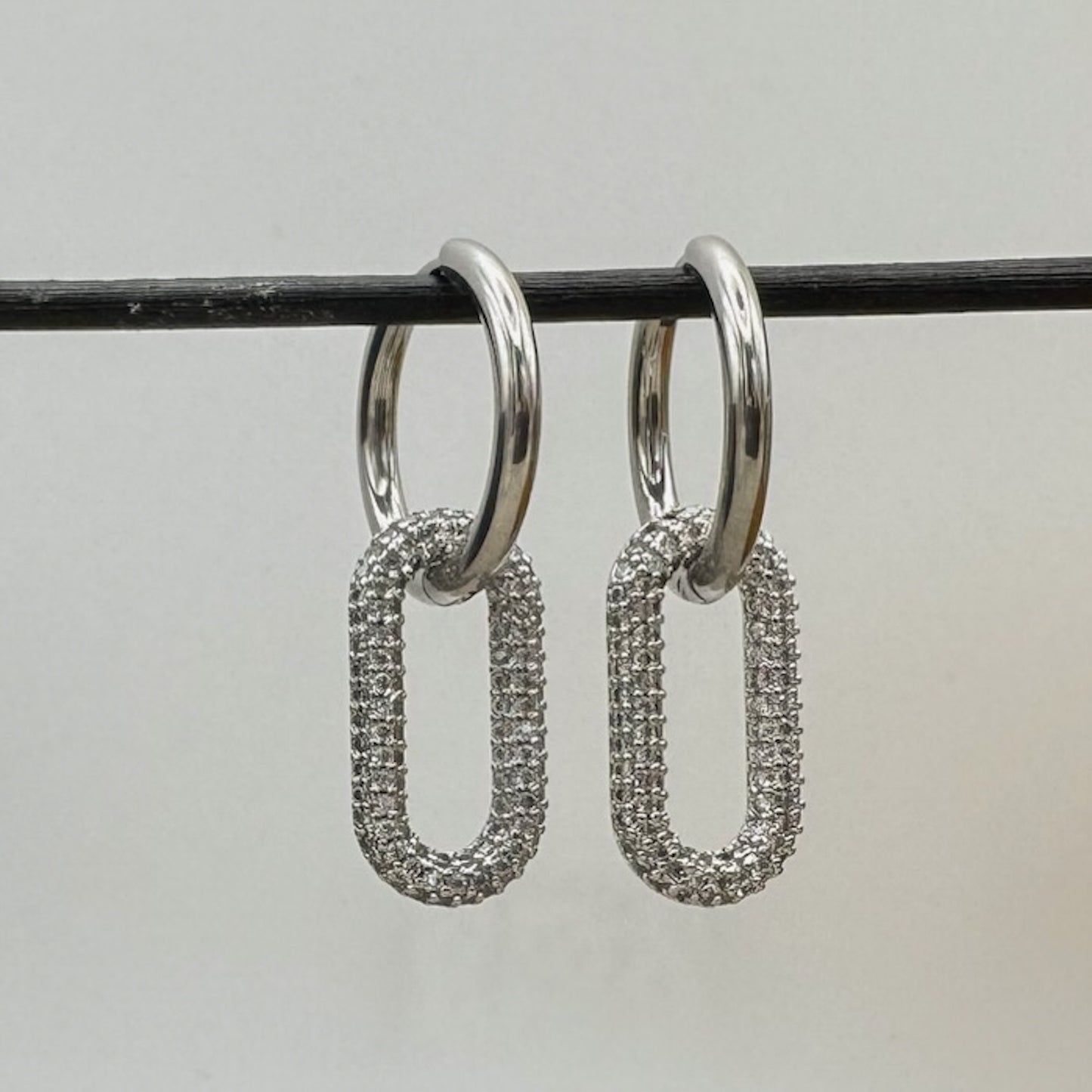 Crystal Round Hoops