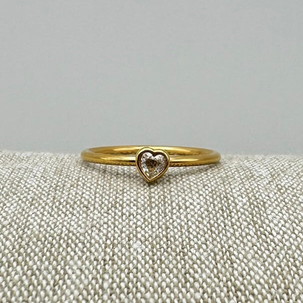 Crystal Heart Ring