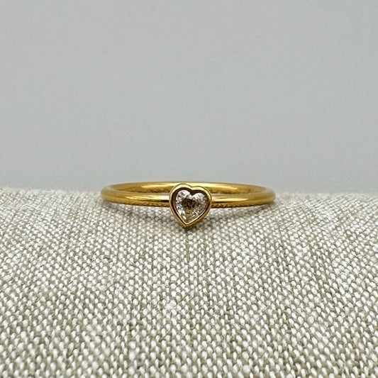 Crystal Heart Ring