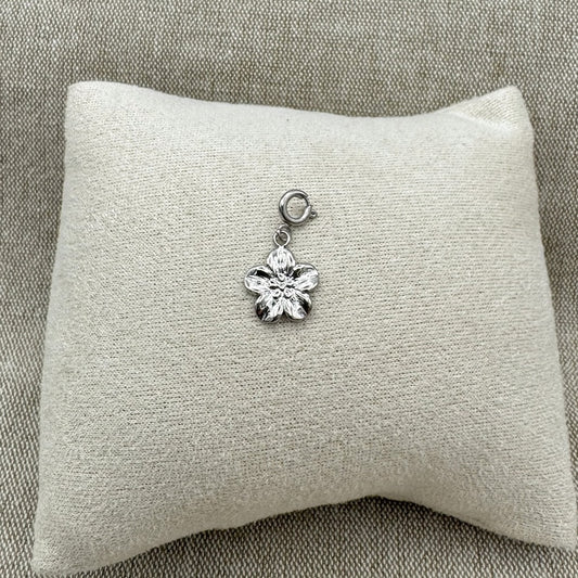 Jasmine Flower Charm Silver