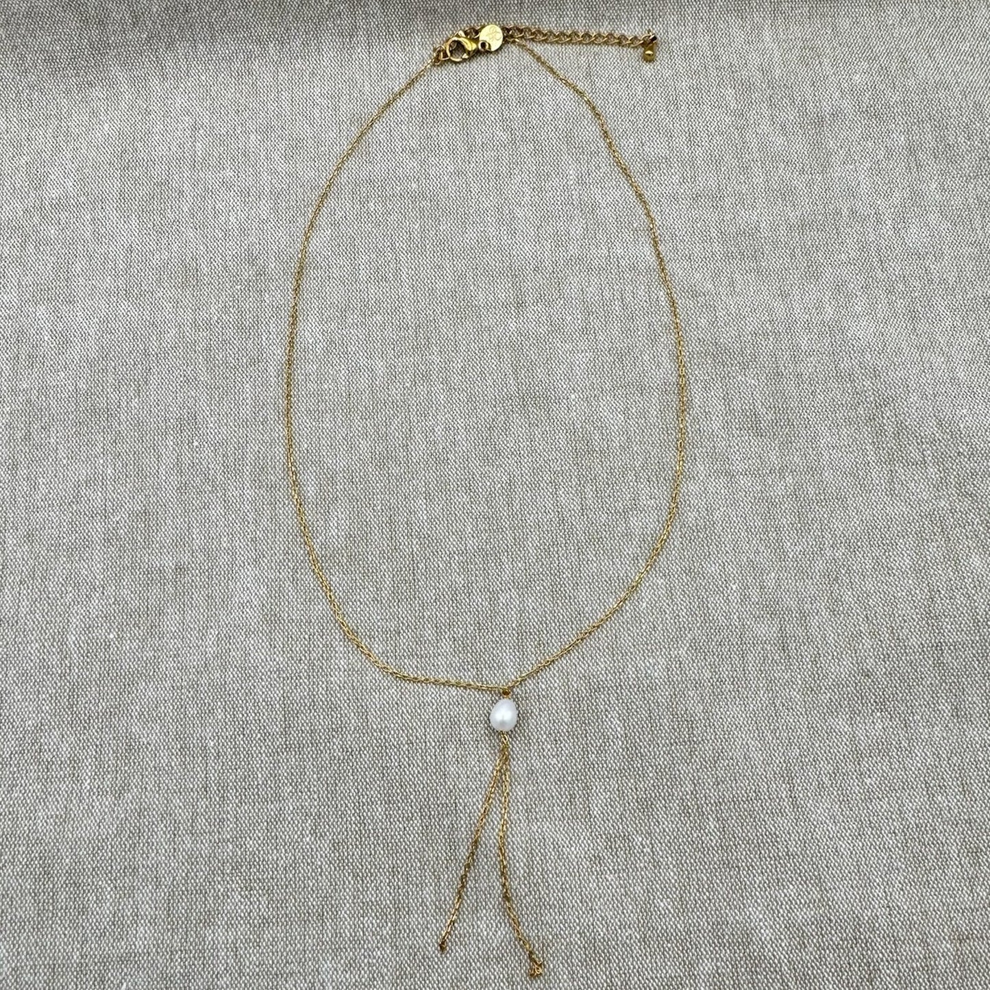 Sliding Pearl Necklace
