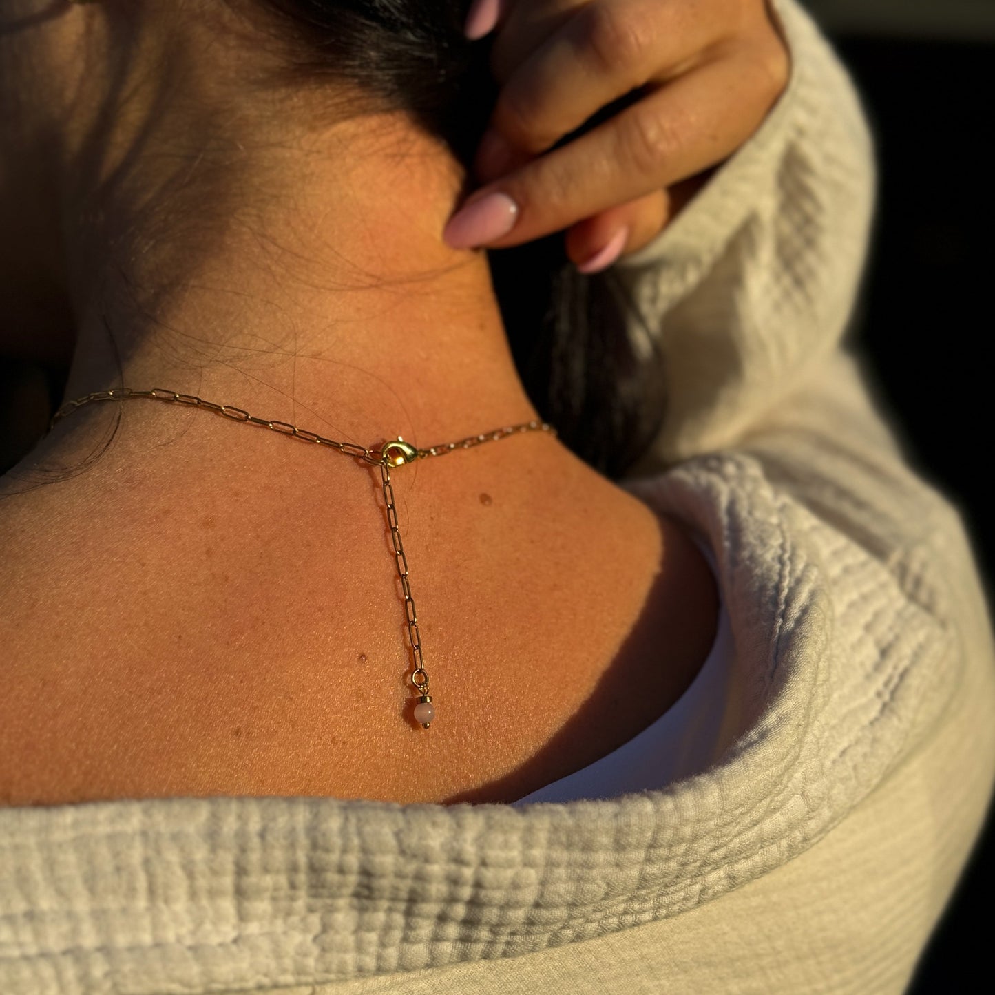 Unique Pearl Necklace Verschluss