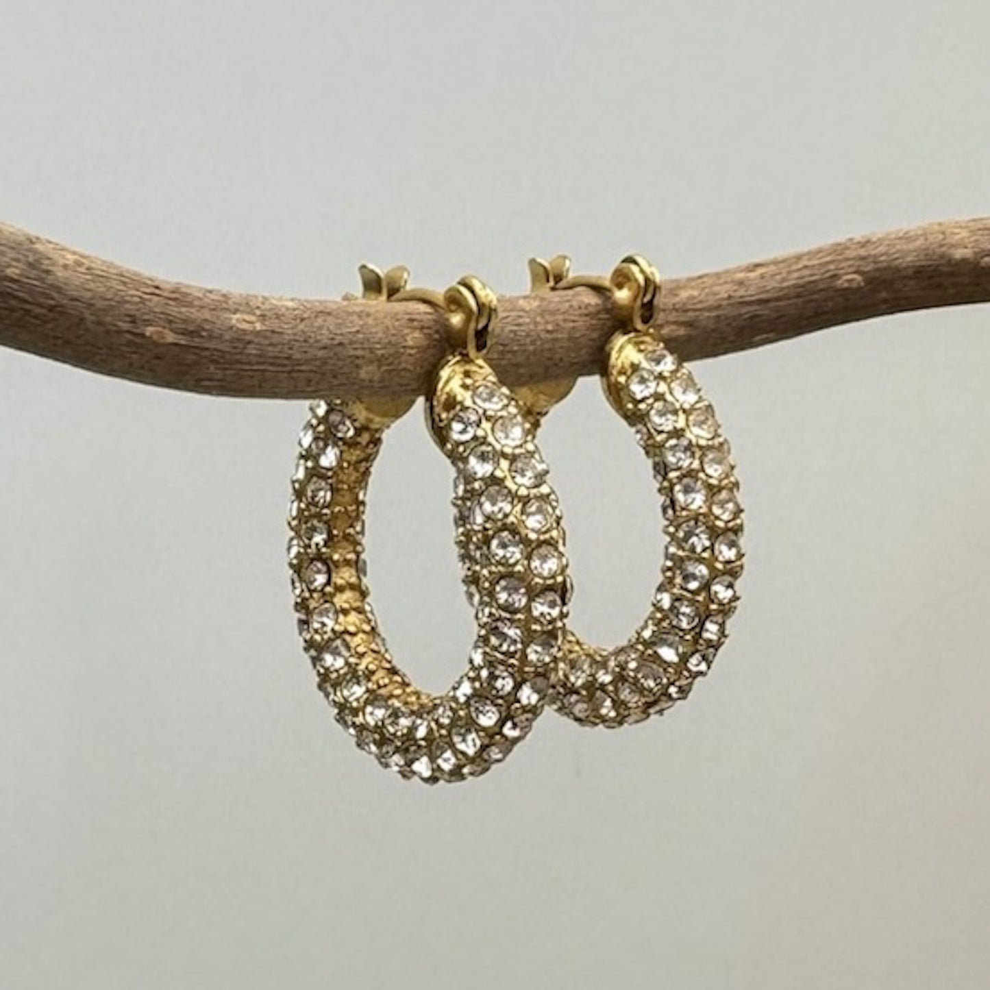 Strass Round Hoops