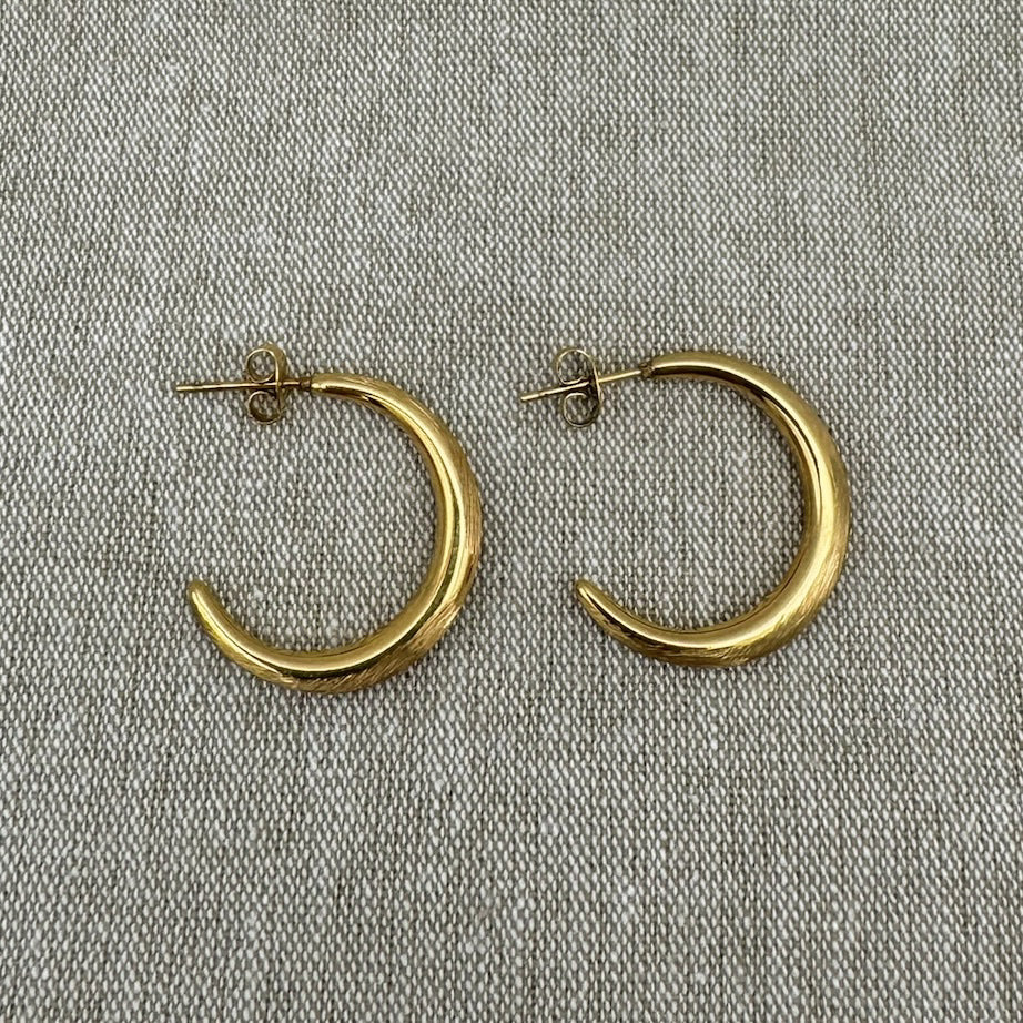 Brushed Moon Hoops