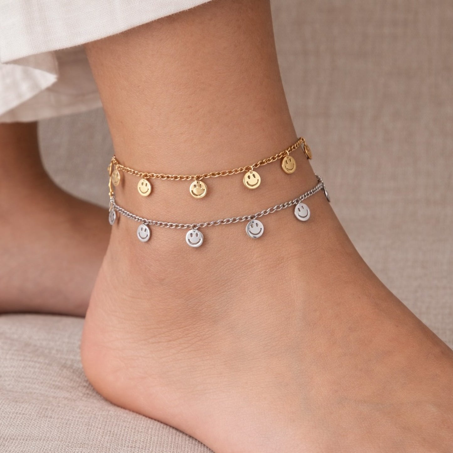 Smiley Anklet