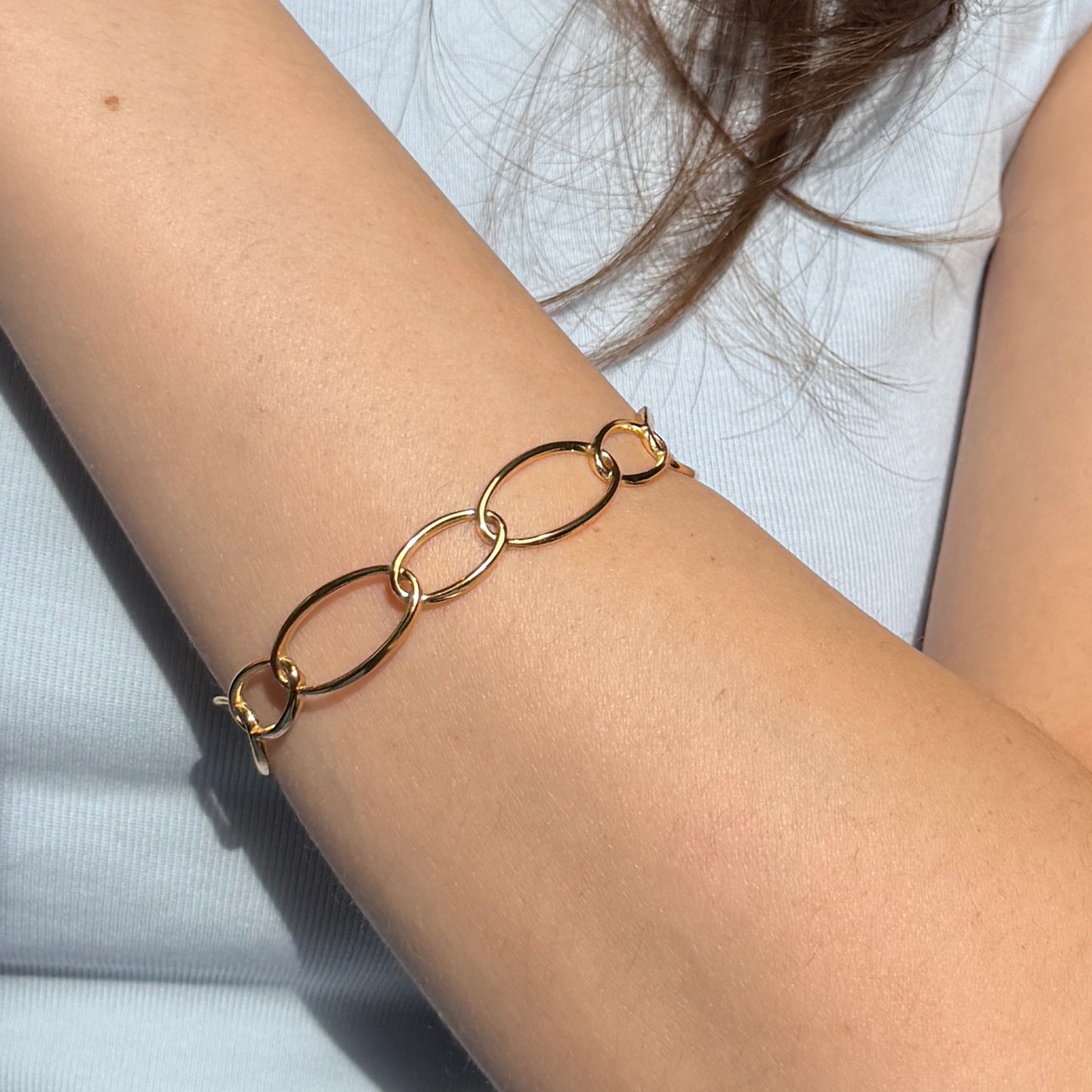 Oval Mix Bangle
