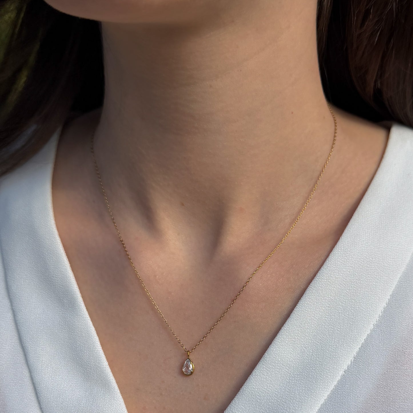 Crystal Drop Necklace