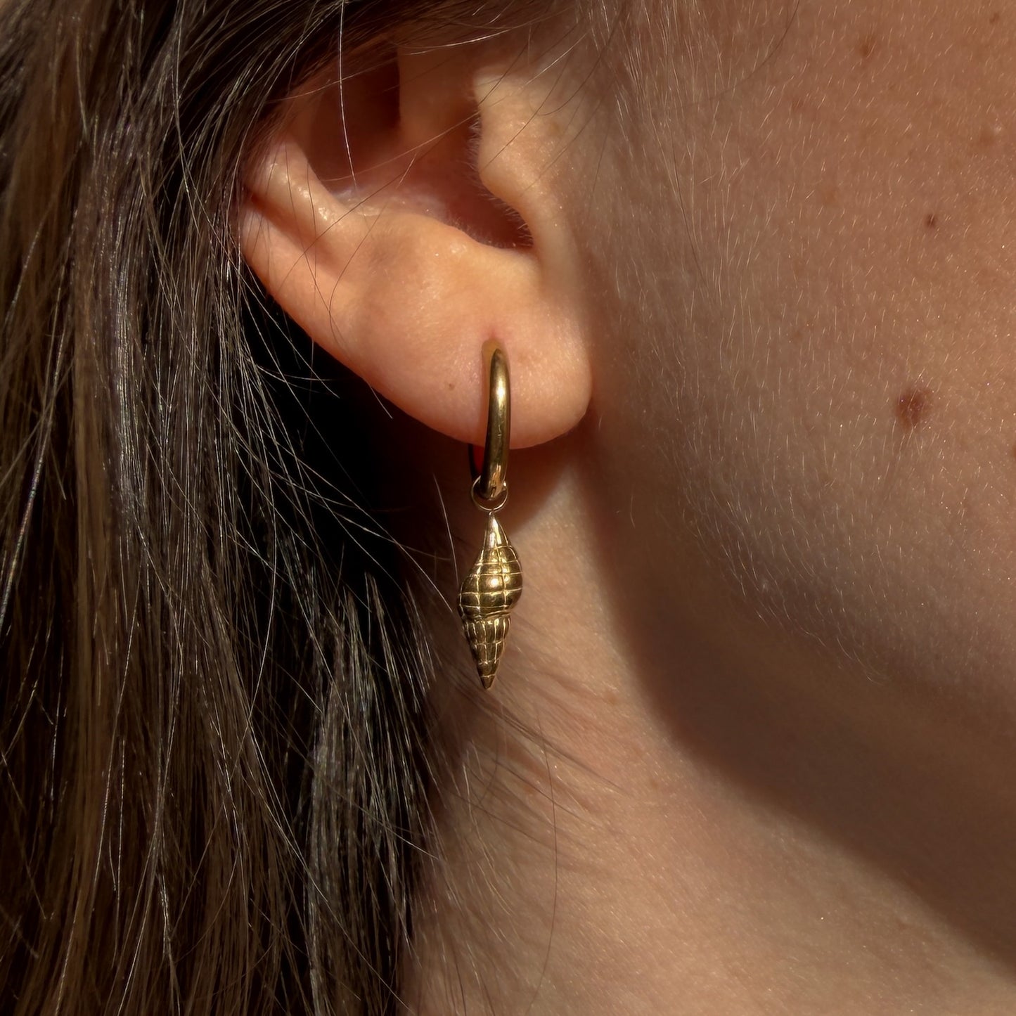 Seashell Hoops
