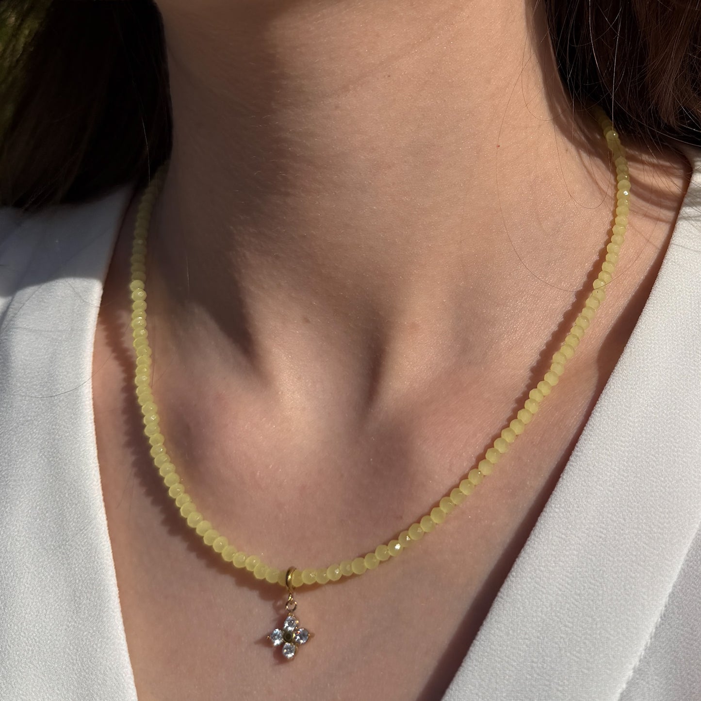 Lemon Beads Necklace