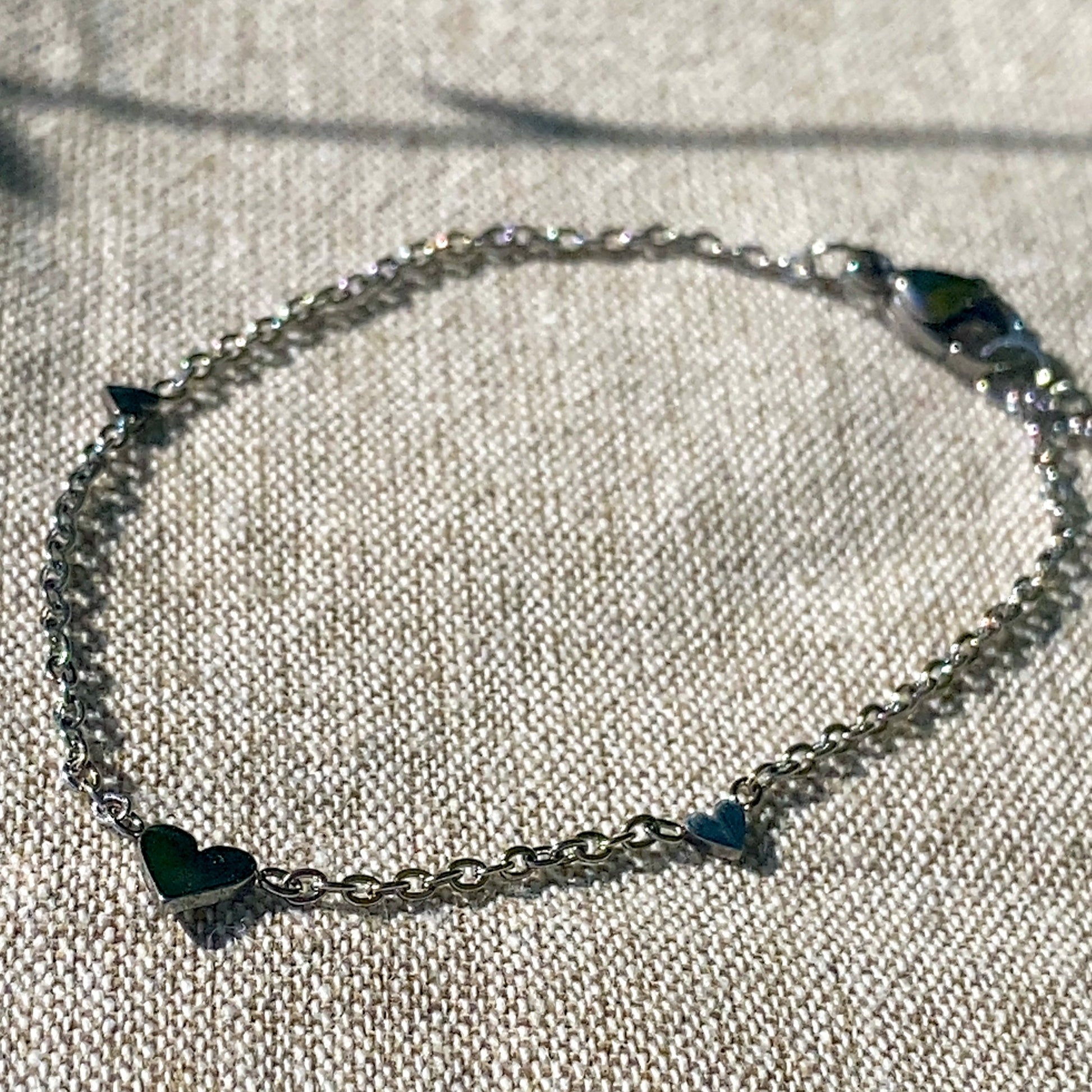 Small Hearts Bracelet Silber