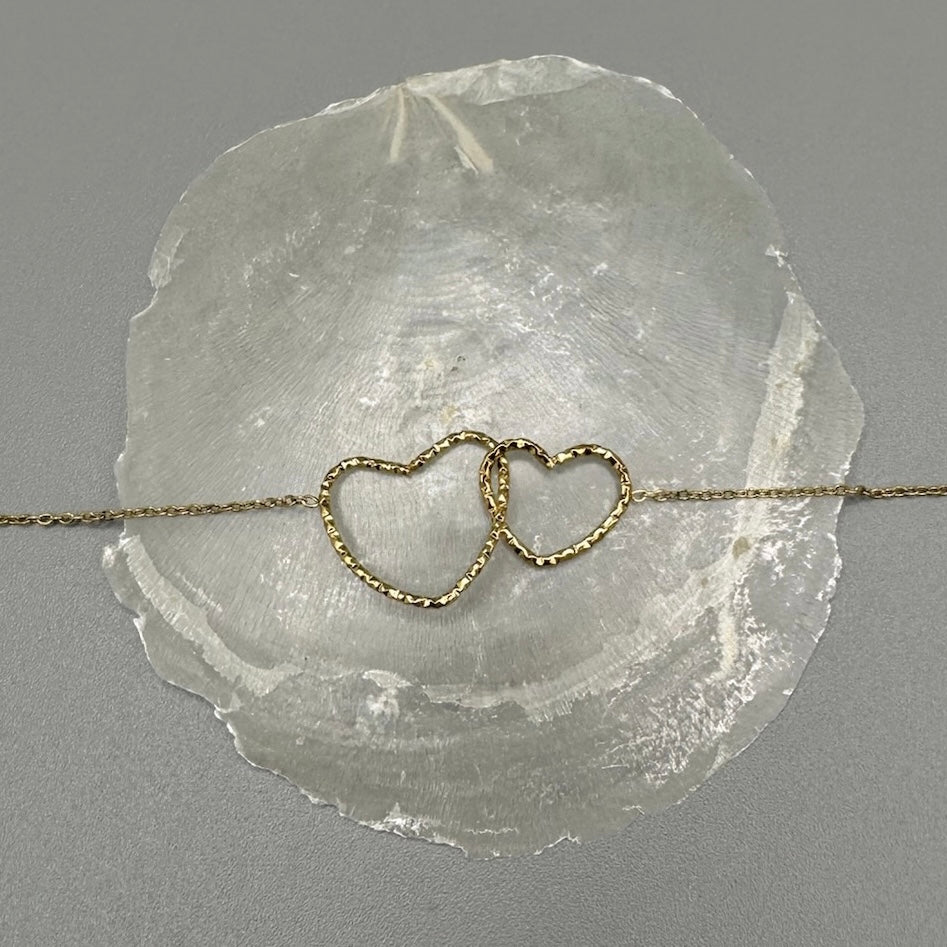 Double Heart Bracelet