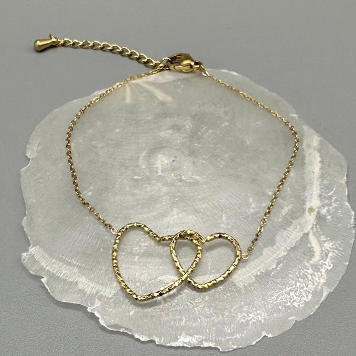 Double Heart Bracelet