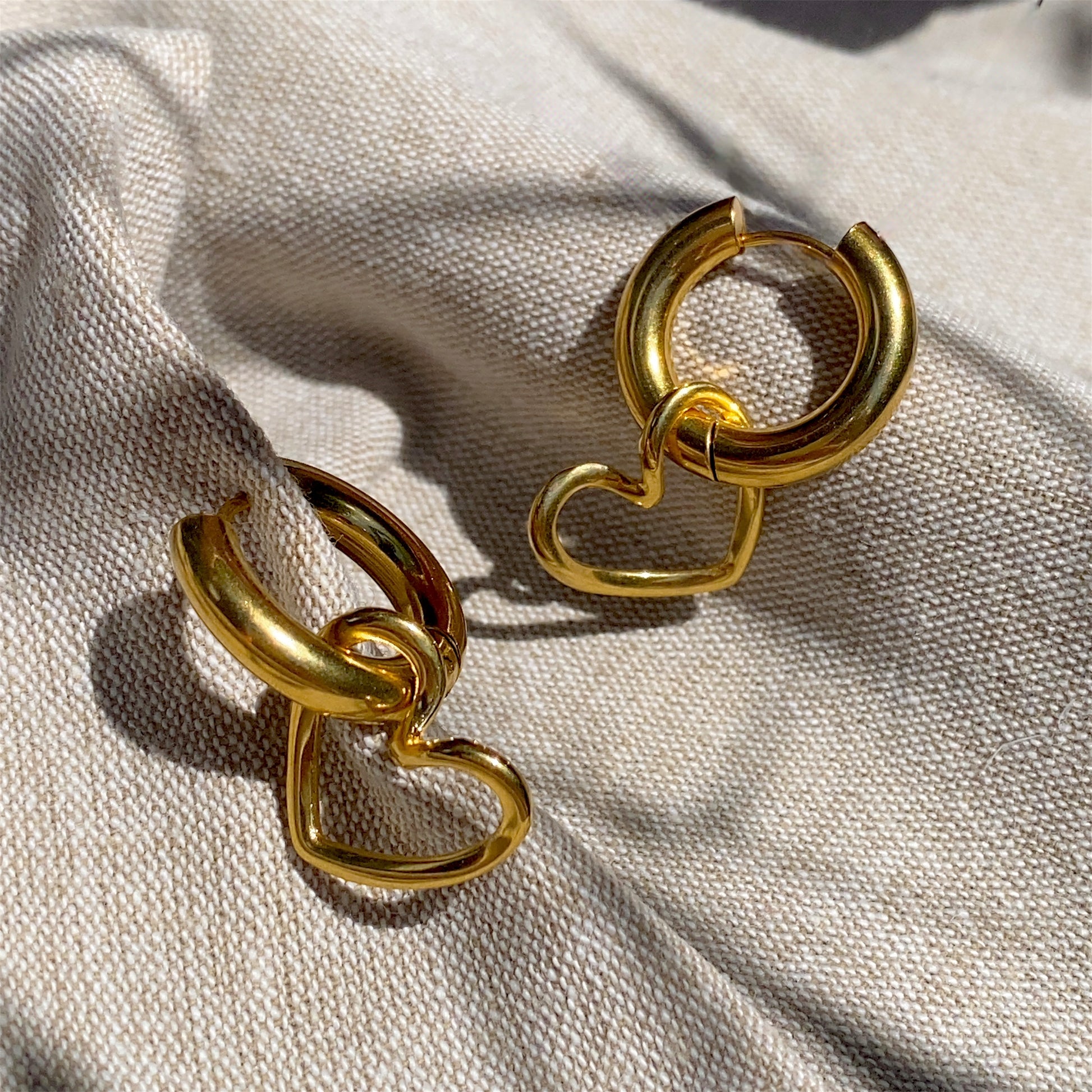 Heart Hoops Gold