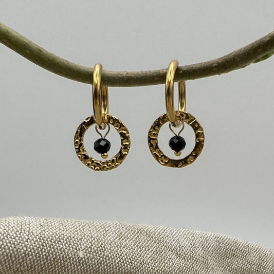 Hammered Ring Hoops
