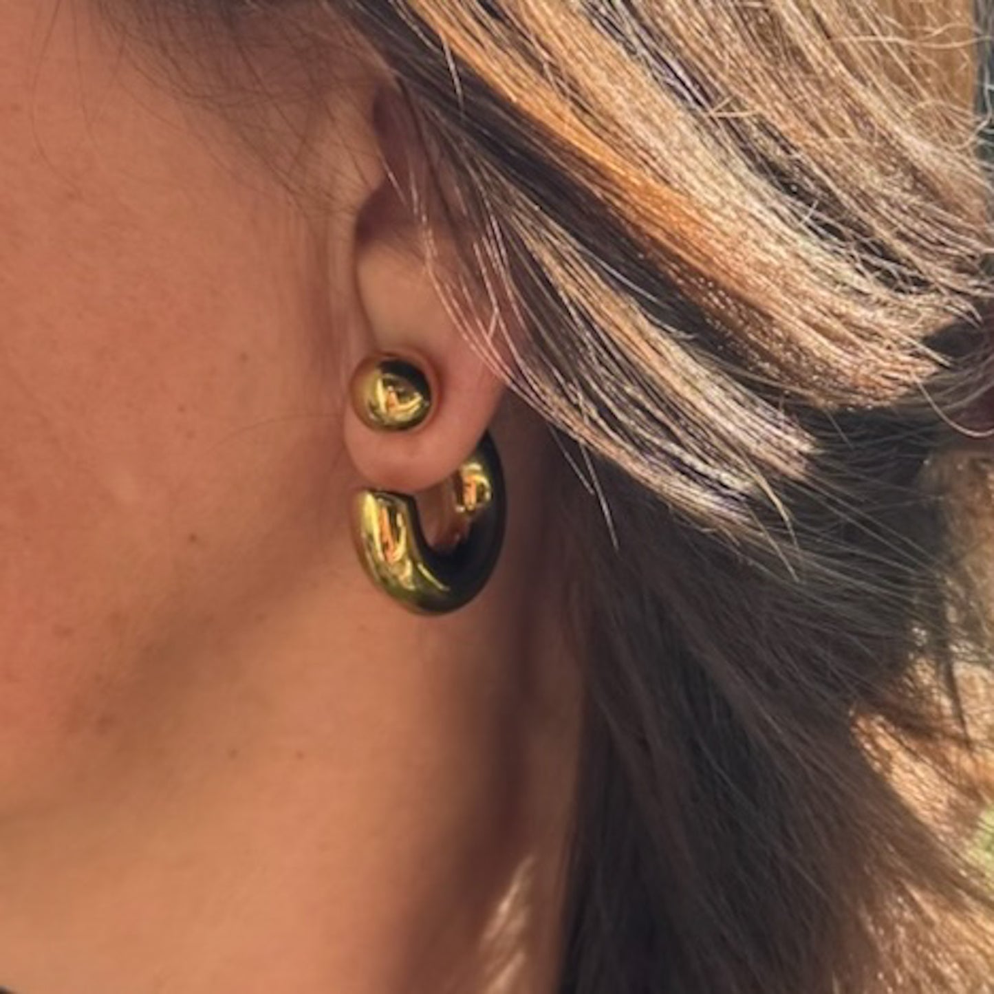 Reversible Golden Hoops